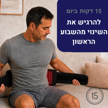 InfraRelief™ – הקלה לגוף תפוס וכואב ב־15 דקות מהבית